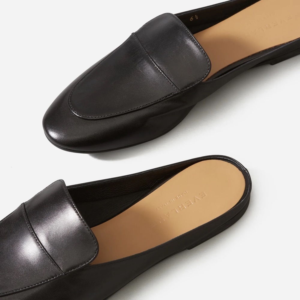 Everlane Black The Day Loafer Mule Sz 9.5